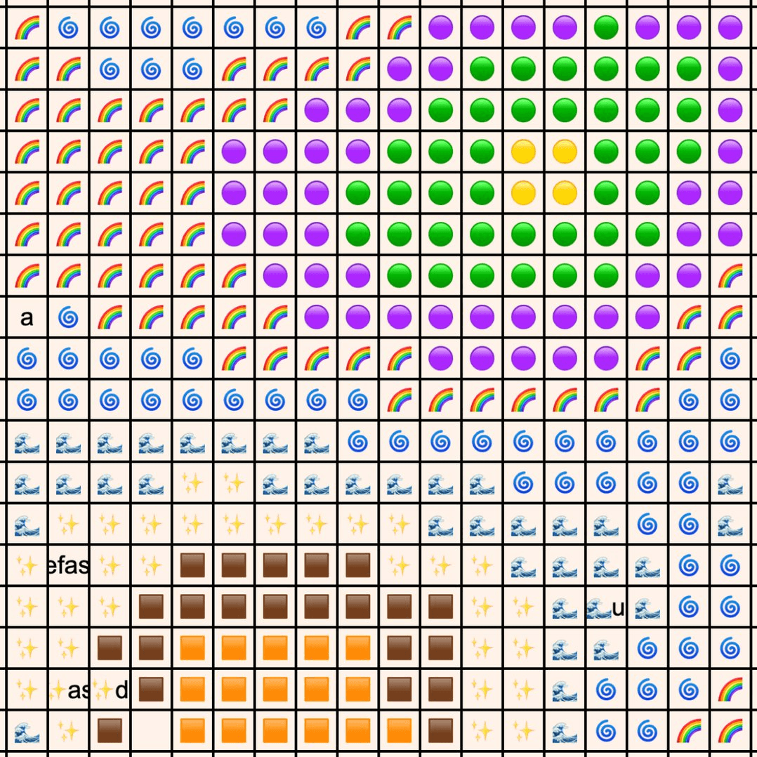 Datastar "十亿格子"压力演示：海量 emoji 单元格网格