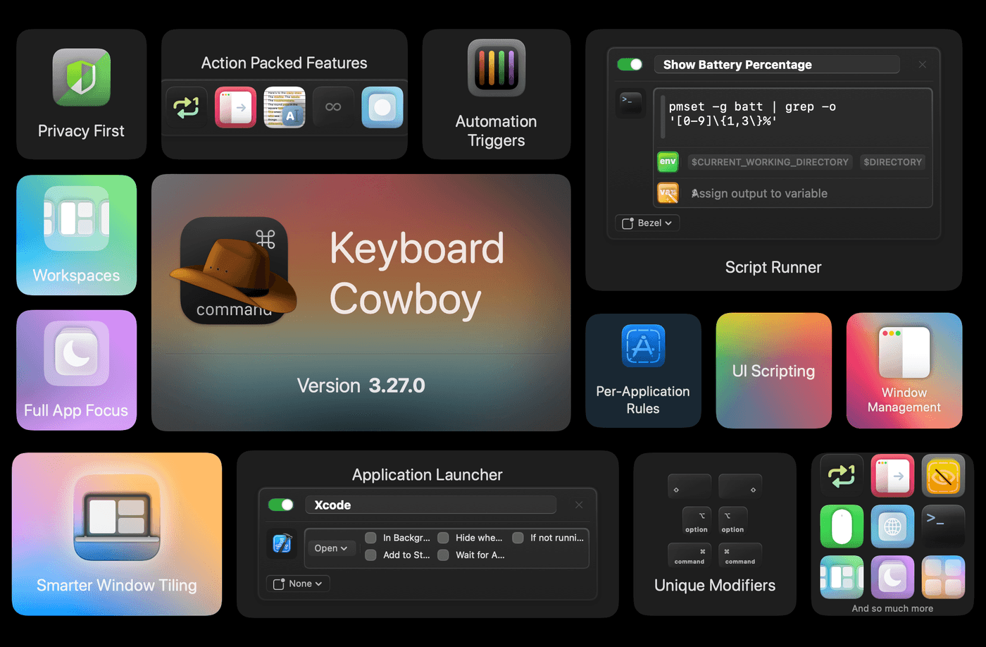 Keyboard Cowboy 3 官方功能全景(Bento)