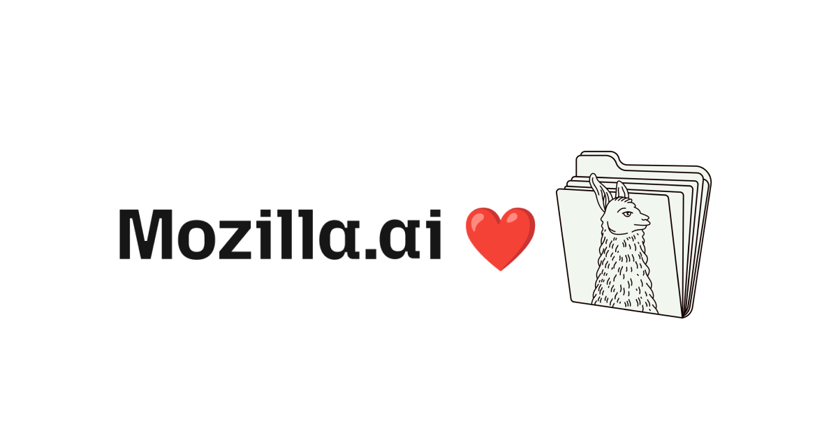 Mozilla.ai 于 2025 年 10 月宣布接手并刷新 llamafile 项目(官方博客头图)