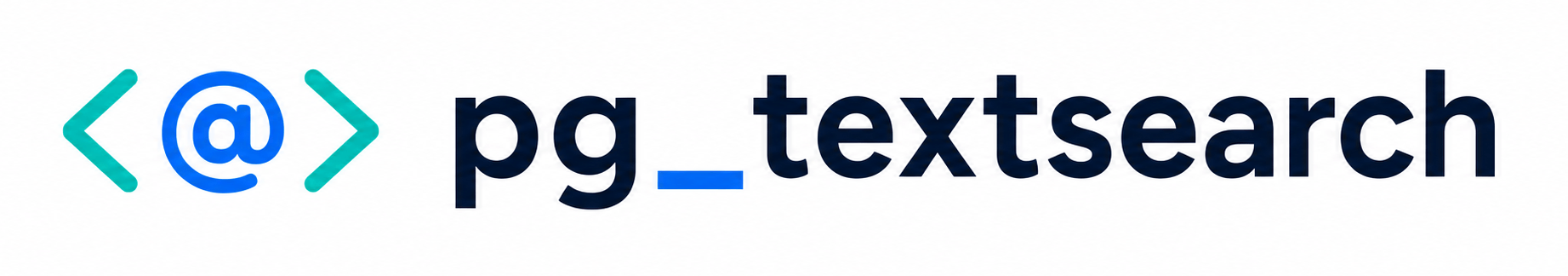 pg_textsearch 官方横幅：<@> 操作符与项目名